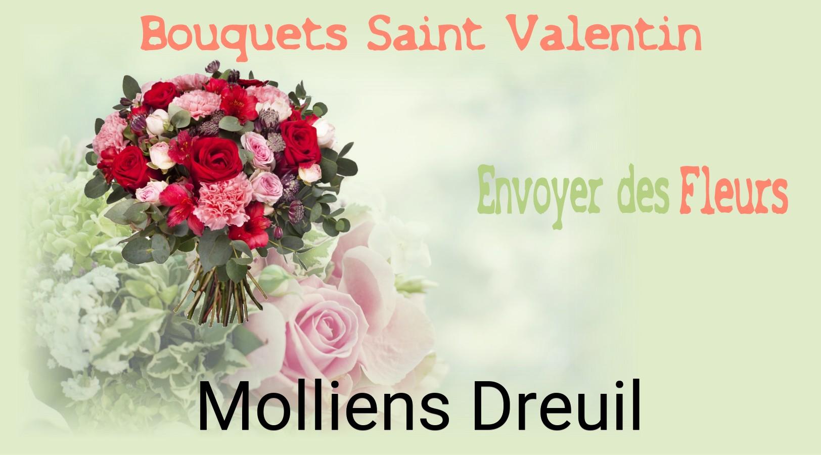 Roses de Saint-Valentin livrées à Molliens-Dreuil